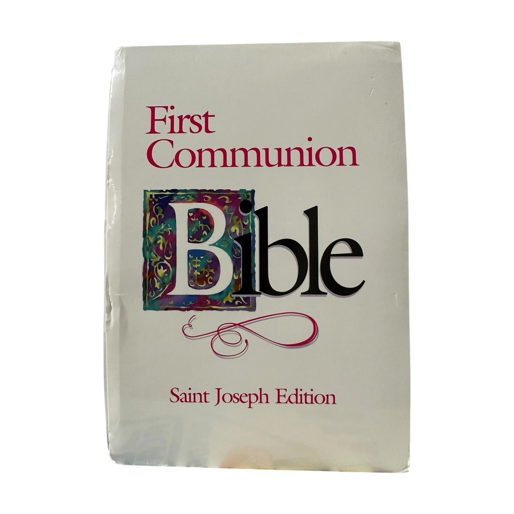First Communion Bible Saint Joseph Edition Catholic Gift Hardcover New see Desc